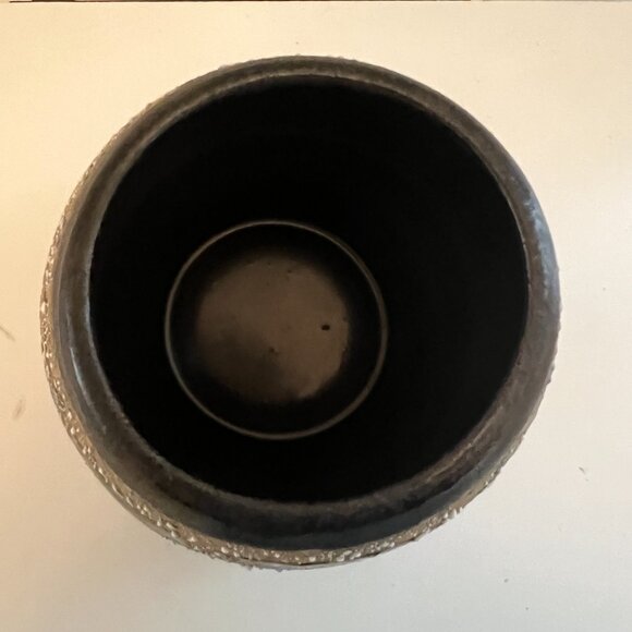 Lapid Israel Ceramic Vase Signed, Short Vase, Mid Century Vase, Israeli Pottery - Picture 9 of 10